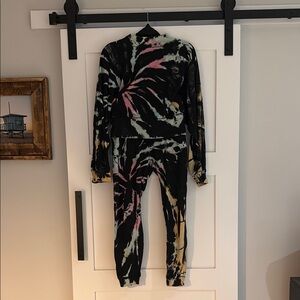 Vibrant Tie-Dye Two-Piece Outfit